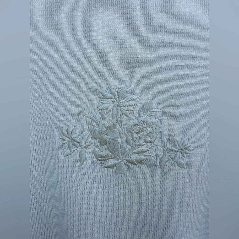 Vintage Meister Wool Blend Turtleneck Sweater Sz S Embroidered Cottagecore